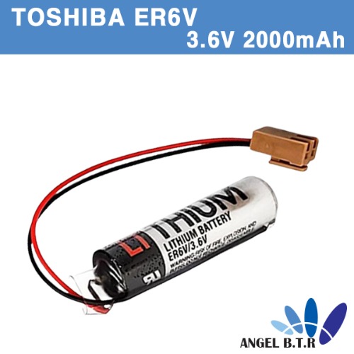 [메모리/빽업 배터리] 도시바 TOSHIBA ER6V C145550 RB타입 AA사이즈 3.6V 2000mAh/3.6V2000mAh 리튬 배터리 PLC 로봇 산업용배터리