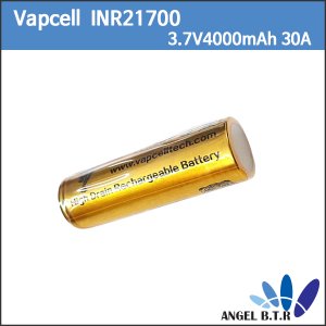 [리튬이온배터리]Vapcell INR21700 3.7V 4000mAh/3.7V4000mAh/30A 충전용 배터리
